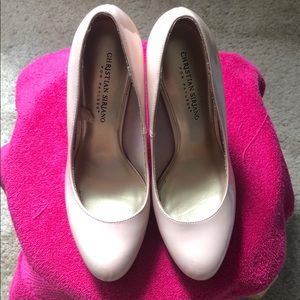 Light pink blush heels